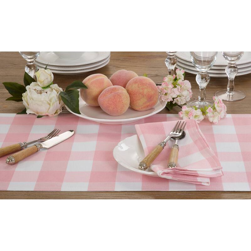 Buffalo Plaid Cotton Blend Table Runner