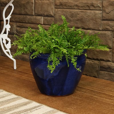Sunnydaze Chalet Ceramic Indoor/Outdoor Planter - 15-Inch - 15"