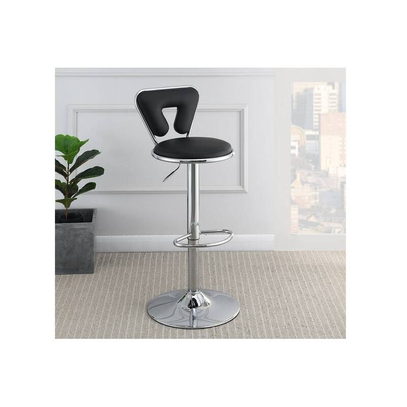 Adjustable Gas Lift Chair Counter Height Bar Stools Set of 2 metal