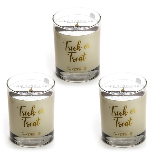 Pumpkin Chai Fall Scented Candle, Premium Natural Soy Wax (3 Pack)