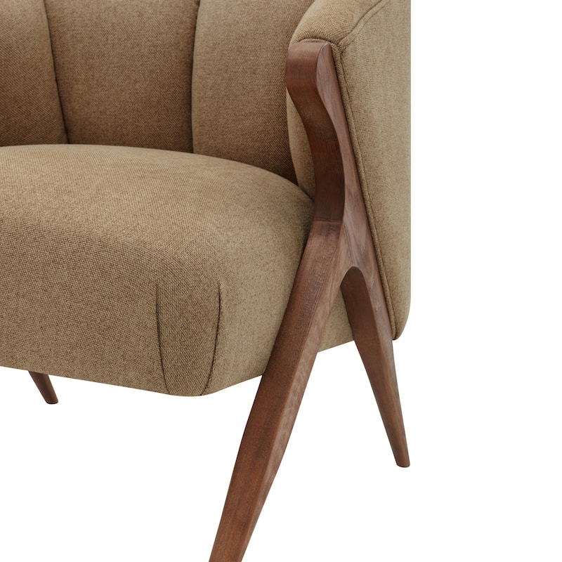 NPD Furniture Florence Vintage Mid Century Low profile Accent Chair