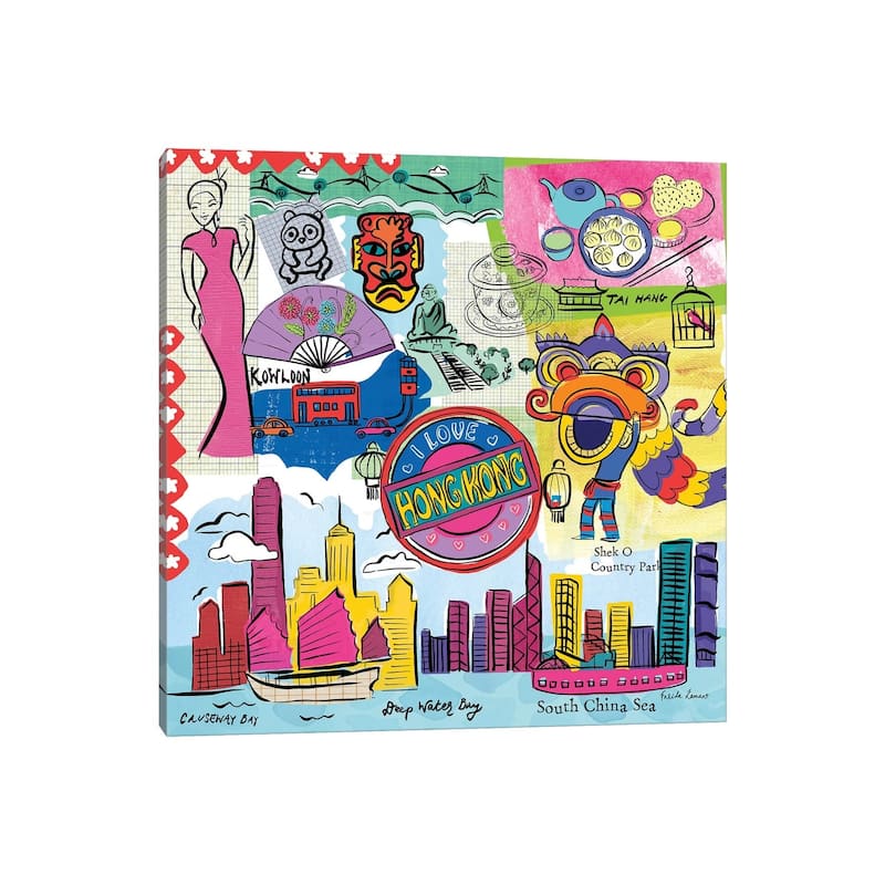 iCanvas "Global Travel XIV" by Farida Zaman Canvas Print