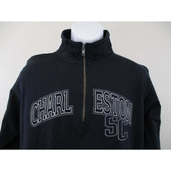 Shop Charleston Sc Mens Sizes M L Navy Blue 1 4 Zip Shirt By J