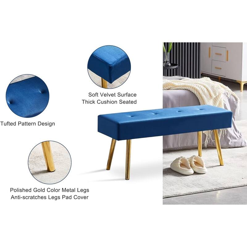 Howtai Upholstered Bench for bedroom, entryway, dining room