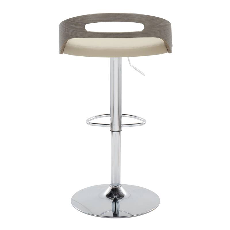 Carson Carrington Simon Adjustable Bar Stool with Oval Footrest (Set of 2)
