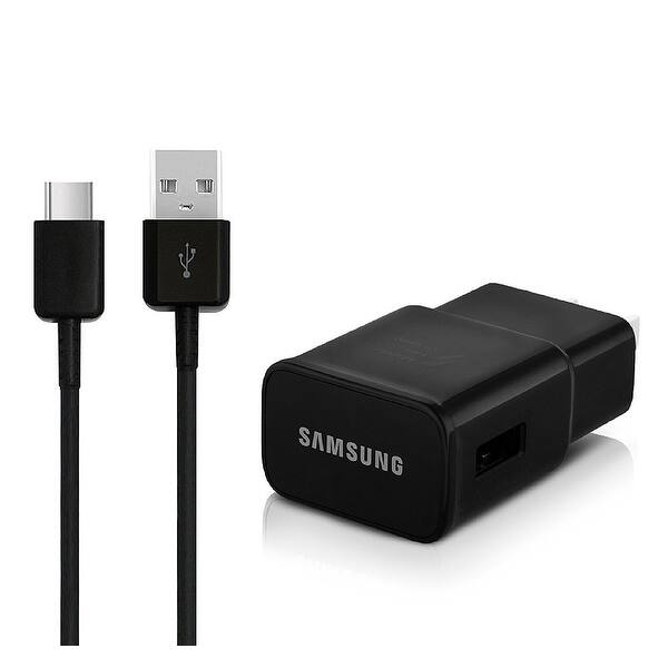 Shop Samsung Wall Fast Charger Usb Type C Cable 10ft For Galaxy S9 And S9 Plus Black Overstock 24040312