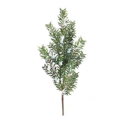 Snow Pine Spray (Set of 6) - Green