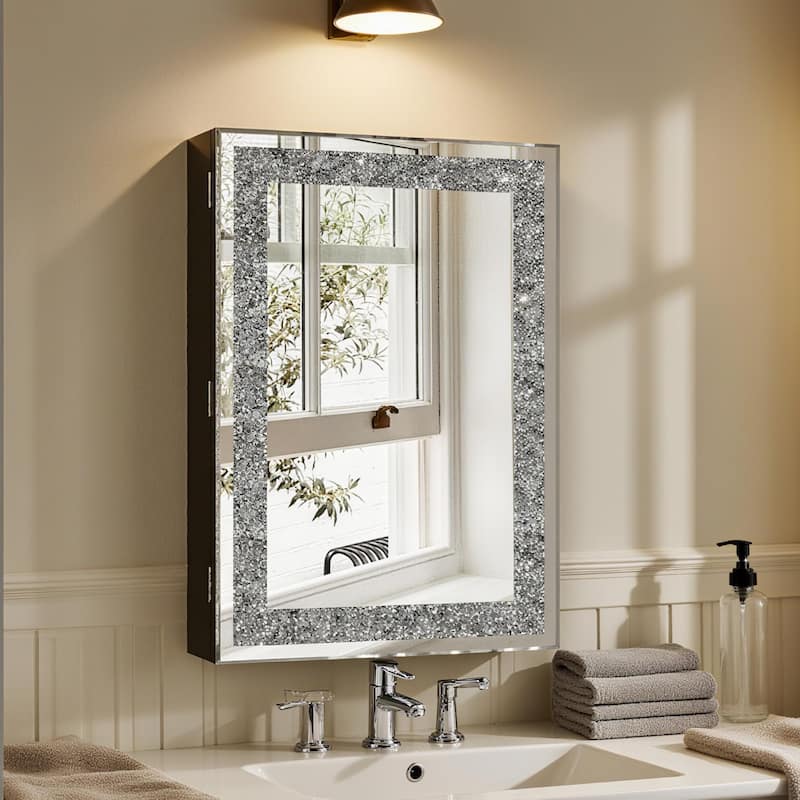 Rectangular Mirrored Medicine Cabinet