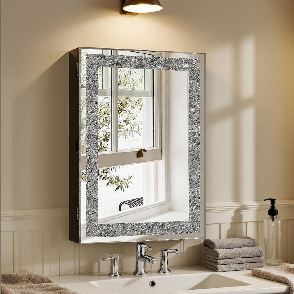 Rectangular Mirrored Medicine Cabinet