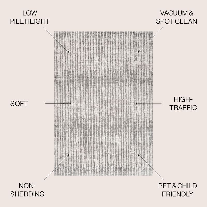 JONATHAN Y Rih Modern Bold Stripe Area Rug