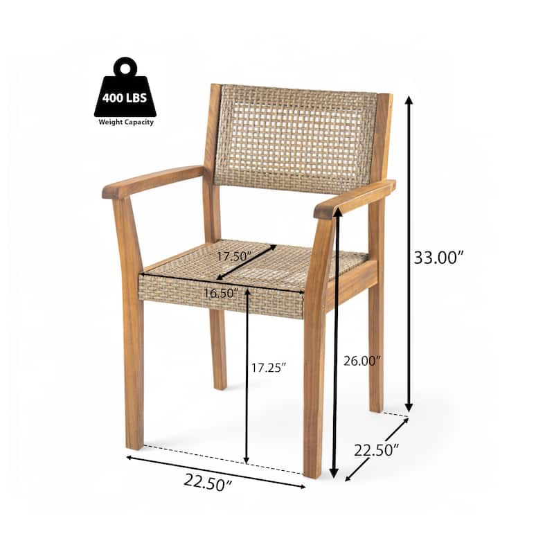 Christopher Knight Home - Amaris Sturdy and Stylish Outdoor Dining Chairs (Set of 2)