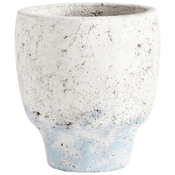 Cyan Design 09608 Venice 6-3/4" Diameter Cement Planter - Antique White