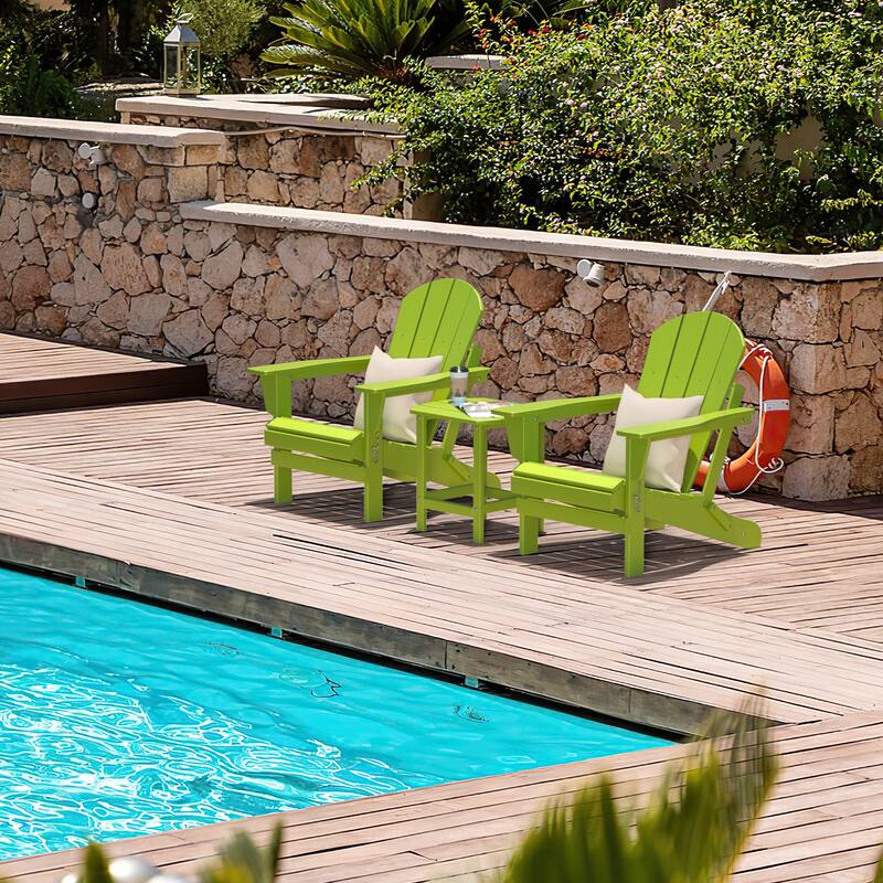 Poly Outdoor Adirondack Chair - Foldable All Weather