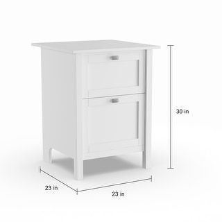 Bush Furniture Broadview 2 Drawer File Cabinet in Pure White - On Sale ...