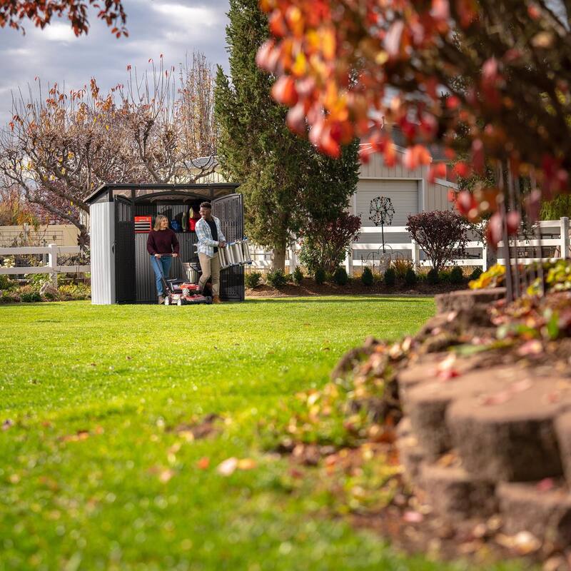 Lifetime 8 Ft. x 5 Ft. Compact Modern Shed (60461)