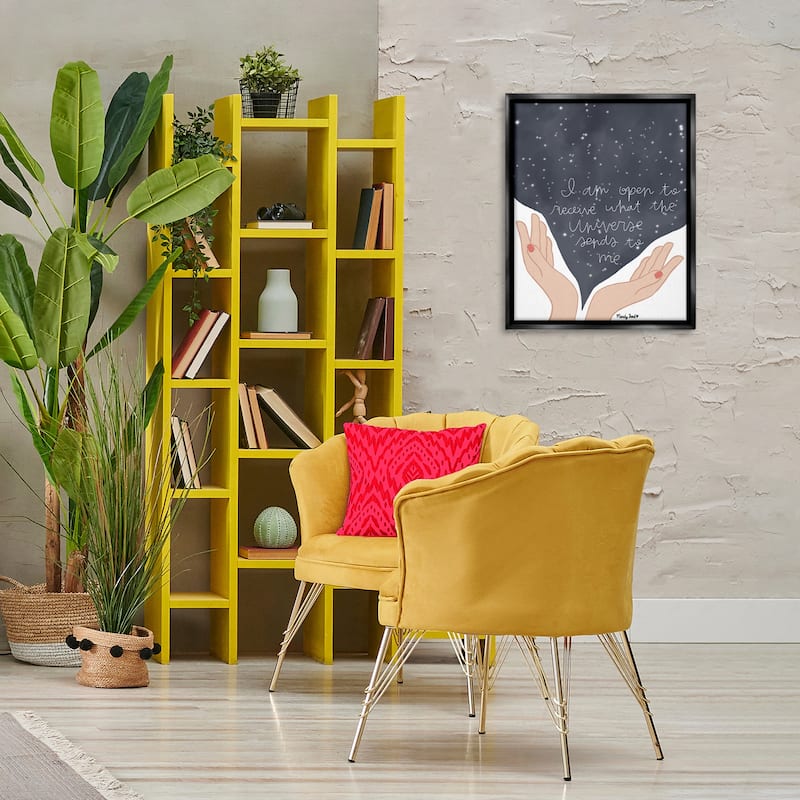 Stupell Receive What Universe Sends Framed Floater Canvas Wall Art Design By Mandy Ford Art + Illustration