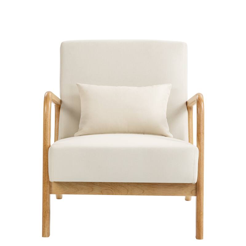 Upholstered Armchair Leisure Chair Accent Chairs Set of 2 with Pillow