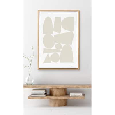 Kate and Laurel Sylvie II Neutral Framed Canvas by Statement Goods