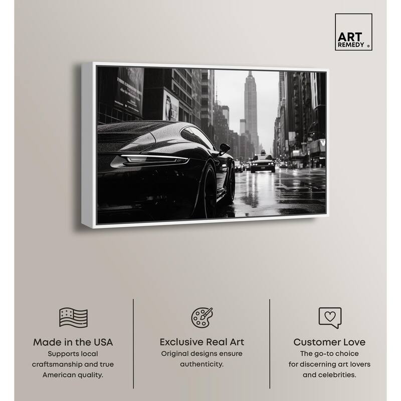 Rainy Day New York Canvas by Art Remedy