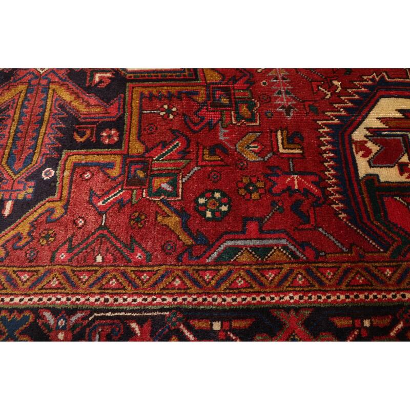 ECARPETGALLERY Hand-knotted Sarabi Dark Red Wool Rug - 6'5 x 9'8