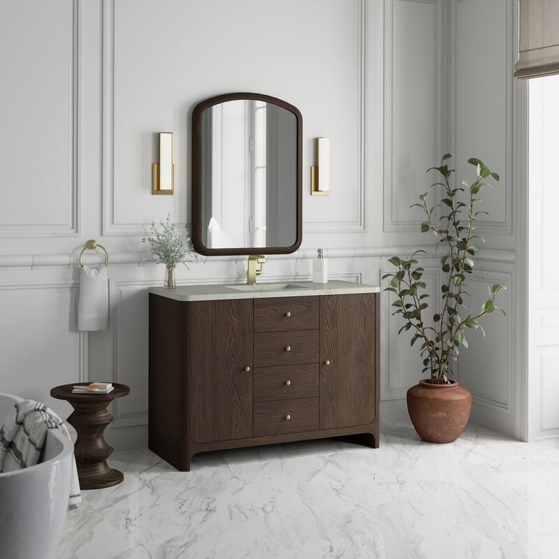 Gracyn 48" Single Vanity, Sable, w/FreePower Wireless Charger