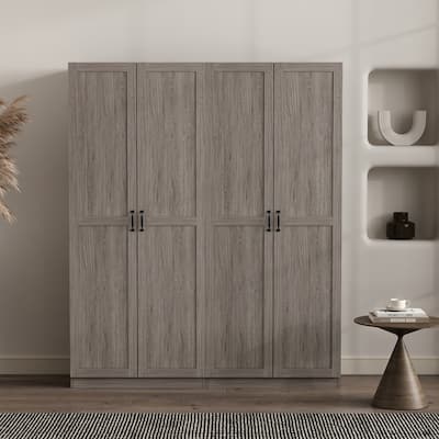 Manhattan Comfort Cornelia Modern Storage Closet 1.0 with 14 Adjustable Shelves - N/A