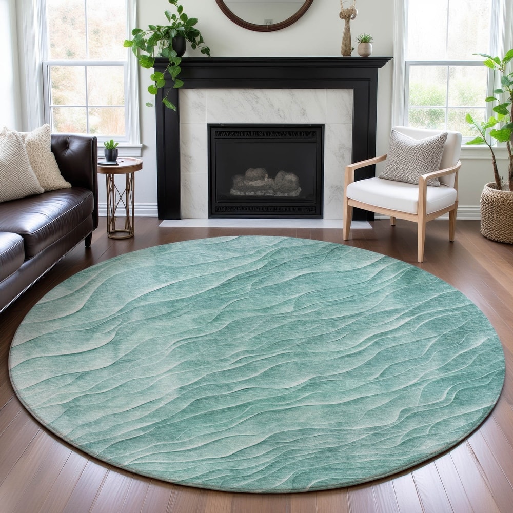 Premium Washable Super Soft Modern Waves Mayfield Rug