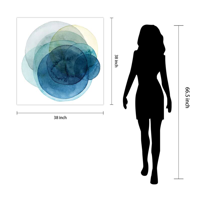 Empire Art"Evolving Planets I" Frameless Tempered Art Glass Wall Art