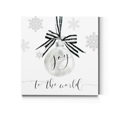 Joy Ornament-Premium Gallery Wrapped Canvas - Ready to Hang