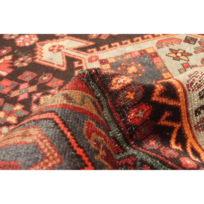 ECARPETGALLERY Hand-knotted Andelz Dark Red Wool Rug - 3'9 x 6'8