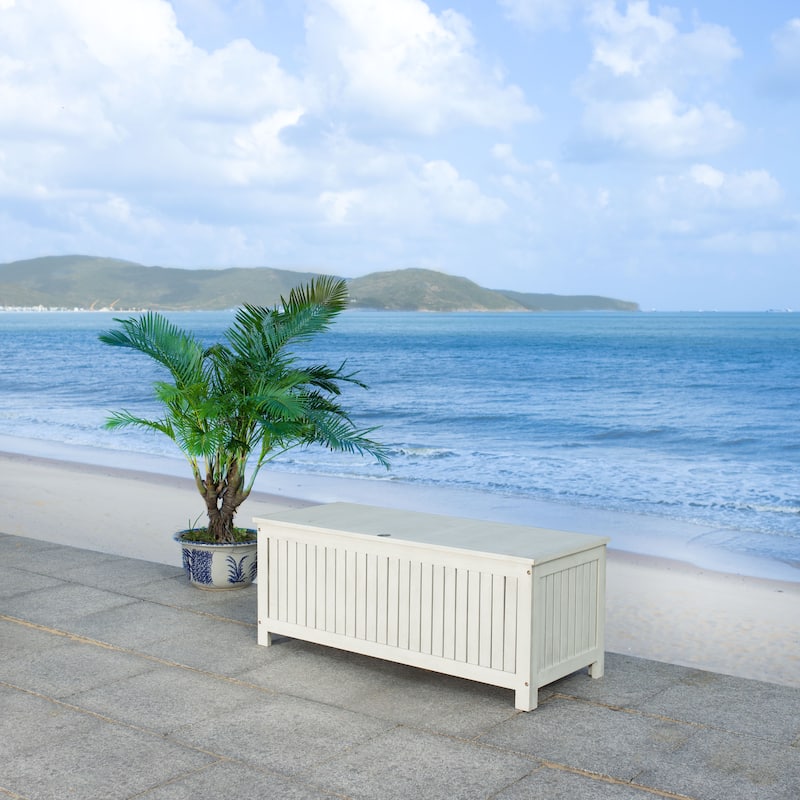 SAFAVIEH Outdoor Priscila Cushion Storage Box - 48Wx20Dx19H