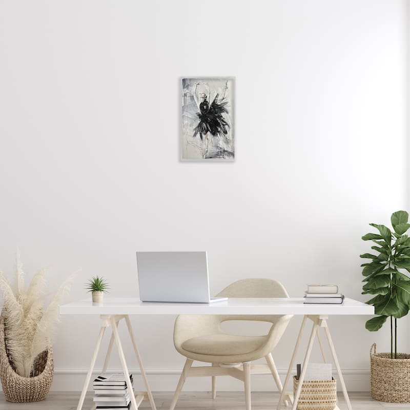 Stupell Graceful Dancer Abstract Framed Giclee Art Design By Lucille Lee