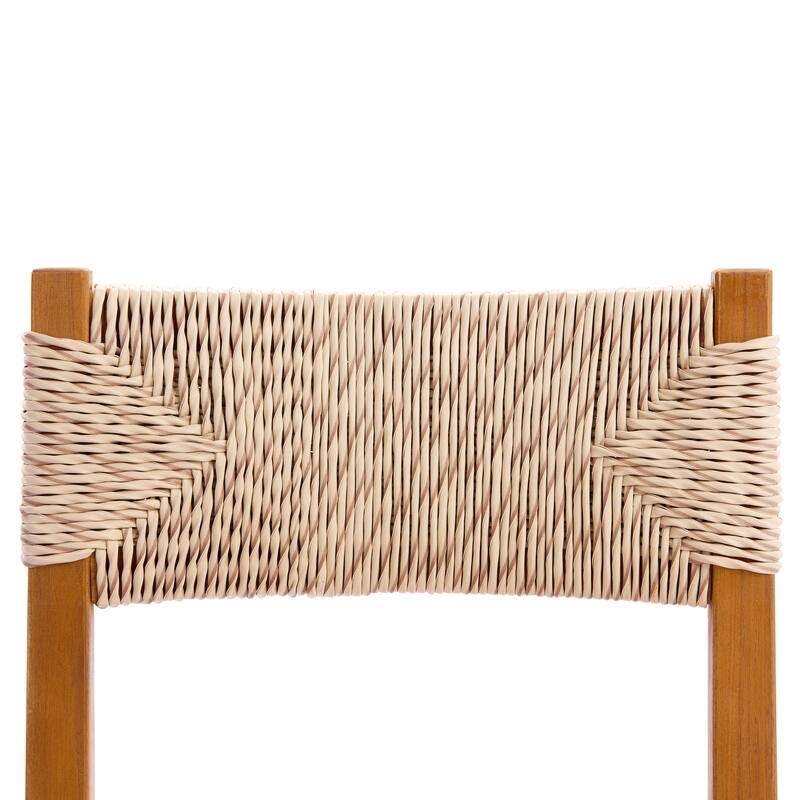 Christopher Knight Home - 5-Piece Acacia Wood Outdoor Square Dining Table Set with Wicker Woven Dining Chairs