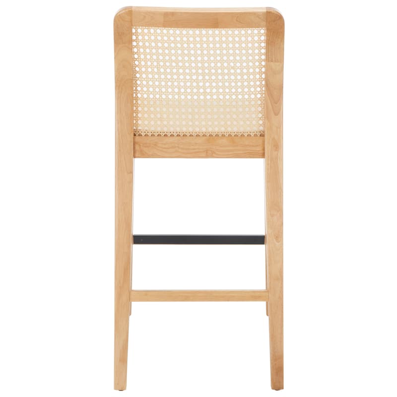 SAFAVIEH Home Benicio 25-inch Rattan Counter Stool [SET of 2] - 19Wx22Dx38H
