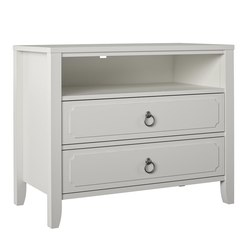 Overstock hot sale white nightstand