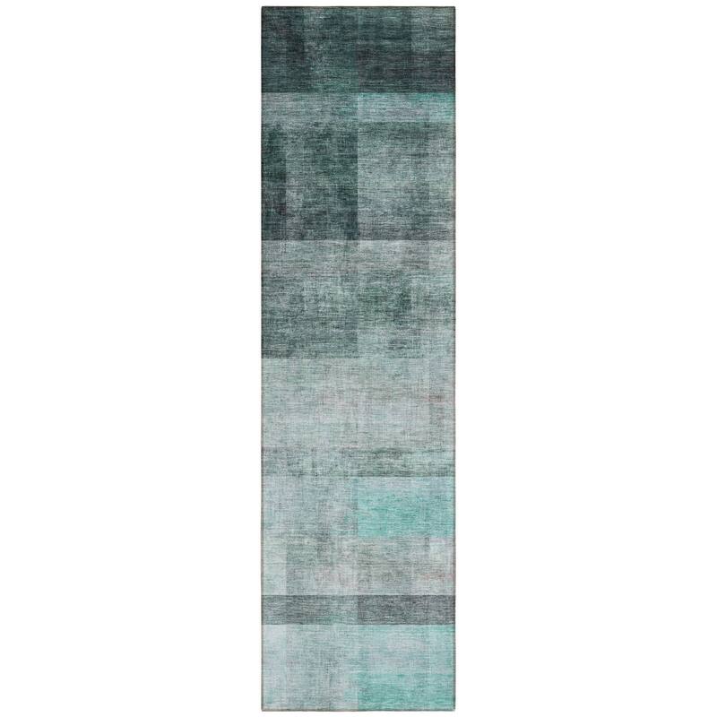 Gamo Ombre Weather Resistant Blended Style Runner Outdoor Rug