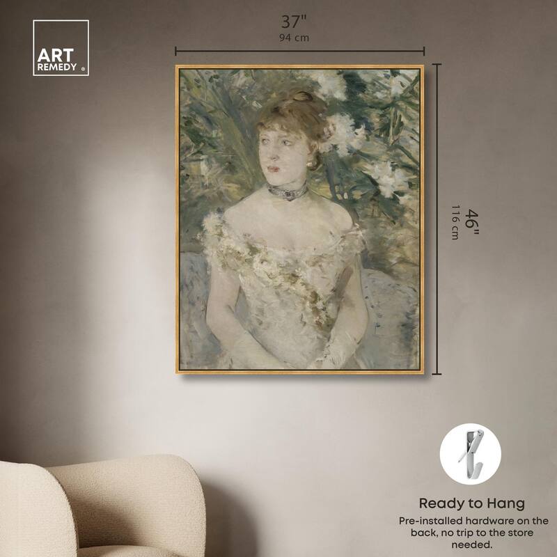 Young Girl in a Ball Gown Canvas by Art Remedy