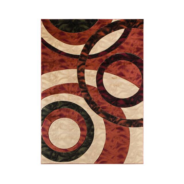Orelsi Collection Abstract Area Rug