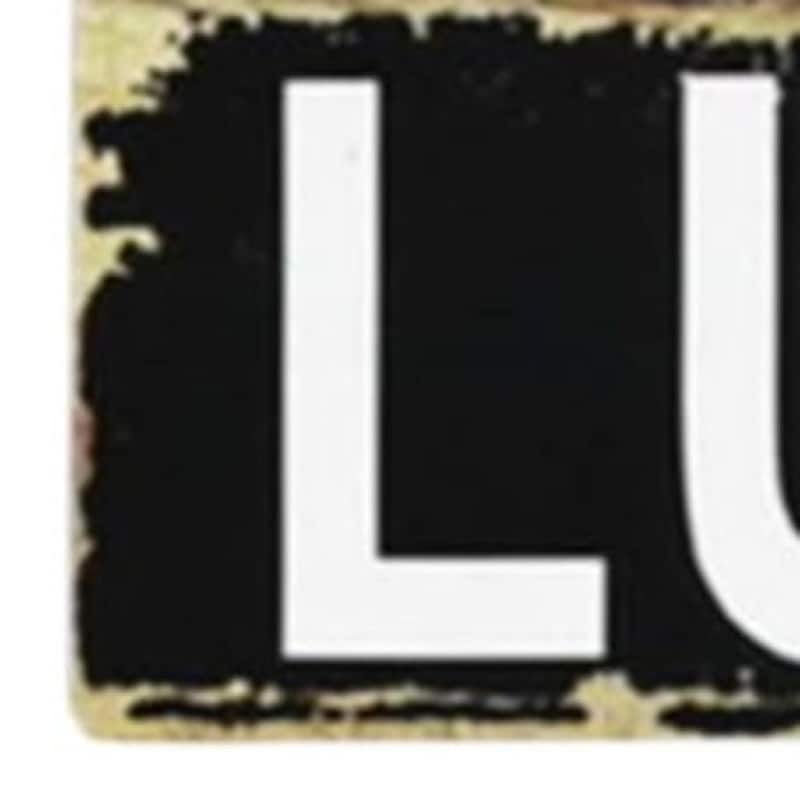 HomeRoots Set of Two Gold Green And White St Patrick's Day Wood Hanging Wall Decor