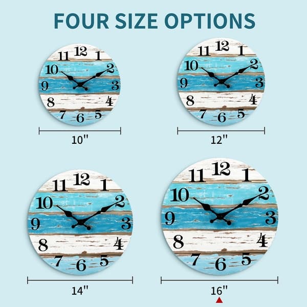 Large Tropical Beach House Clock Large Tropical Beach House Clock