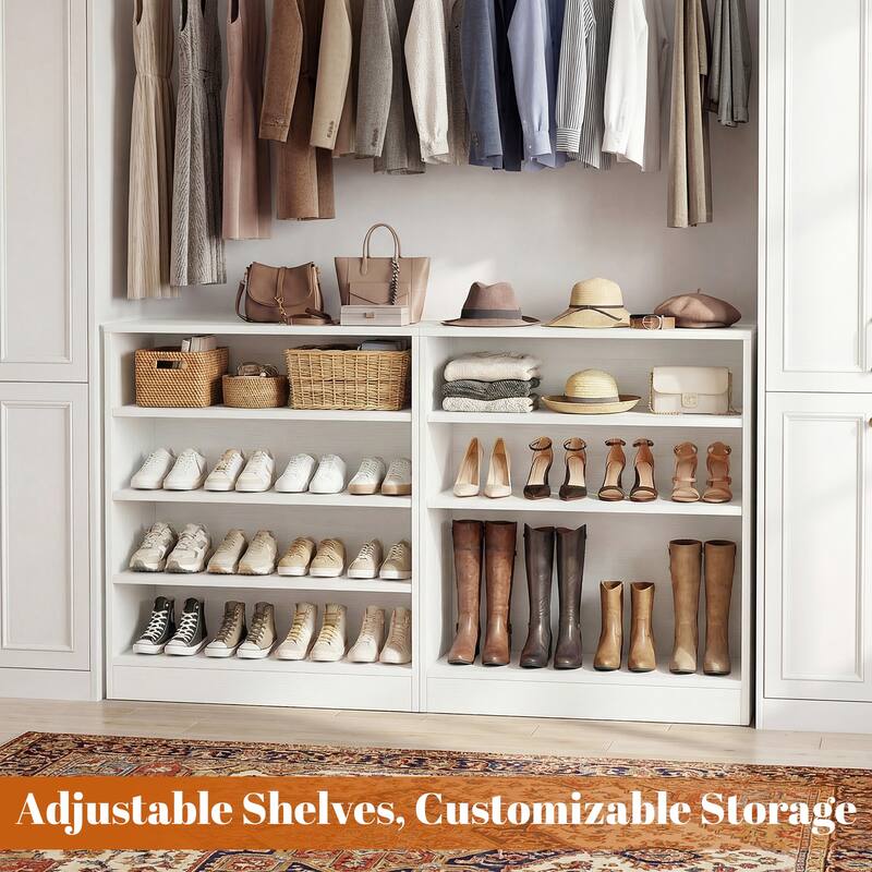 Cimly 45 Pairs Tall Shoe Cabinet, 9-Tier Wooden Shoe Storage Organizer with Adjustable Shelves
