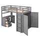 preview thumbnail 13 of 16, Muti-functional Twin size Loft Bed with Drawers,Desk,and Wardrobe,Solid Construction