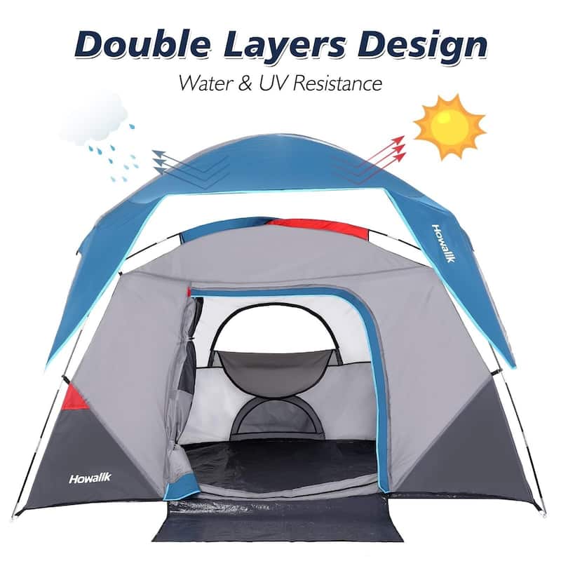 Camping Tent for 4 Person Outdoor Hiking