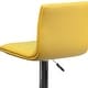 preview thumbnail 54 of 111, Modern Vinyl Stitch Back Adjustable Height Barstool - 16"W x 19"D x 35" - 44"H