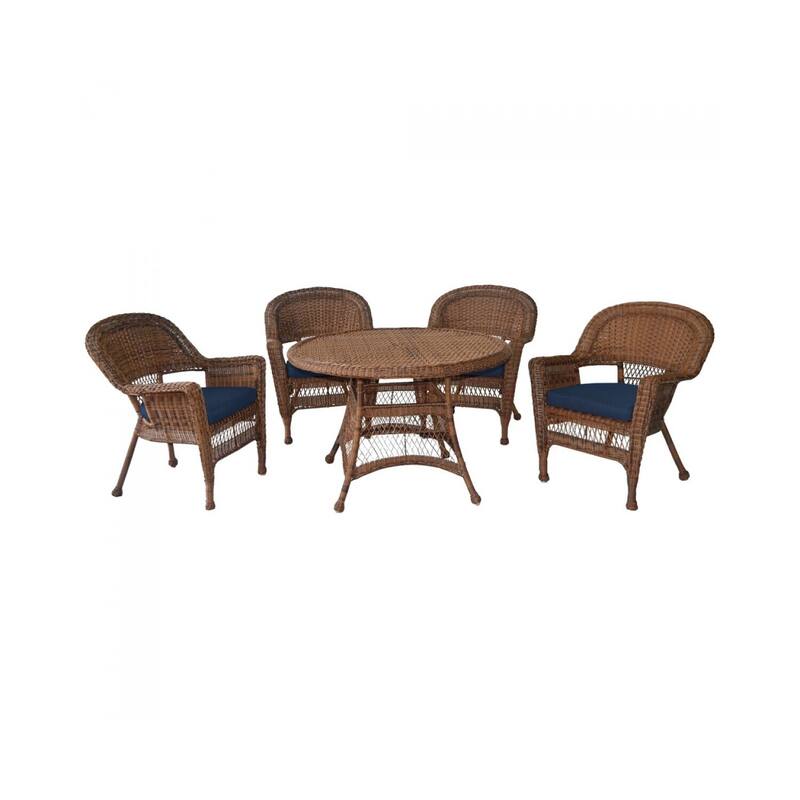 Outdoor Dining Set 5 Piece Patio Table & Chair Set Weather Resistant