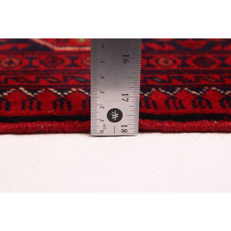 ECARPETGALLERY Hand-knotted Finest Khal Mohammadi Red Wool Rug - 4'5 x 6'6