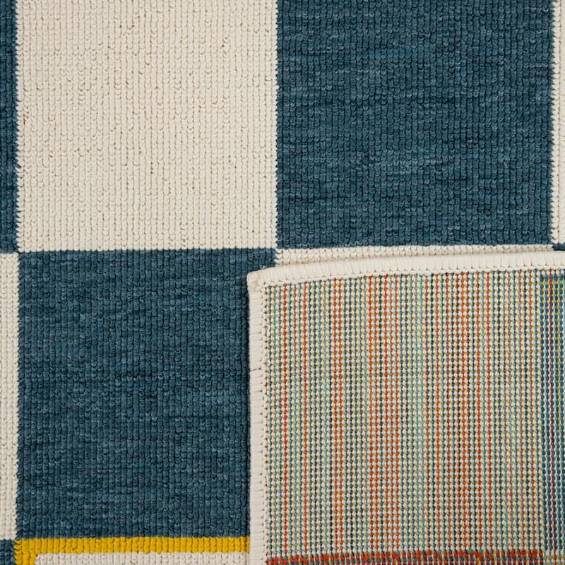 Sevita Checkered Bohemian Polypropylene Area Rug
