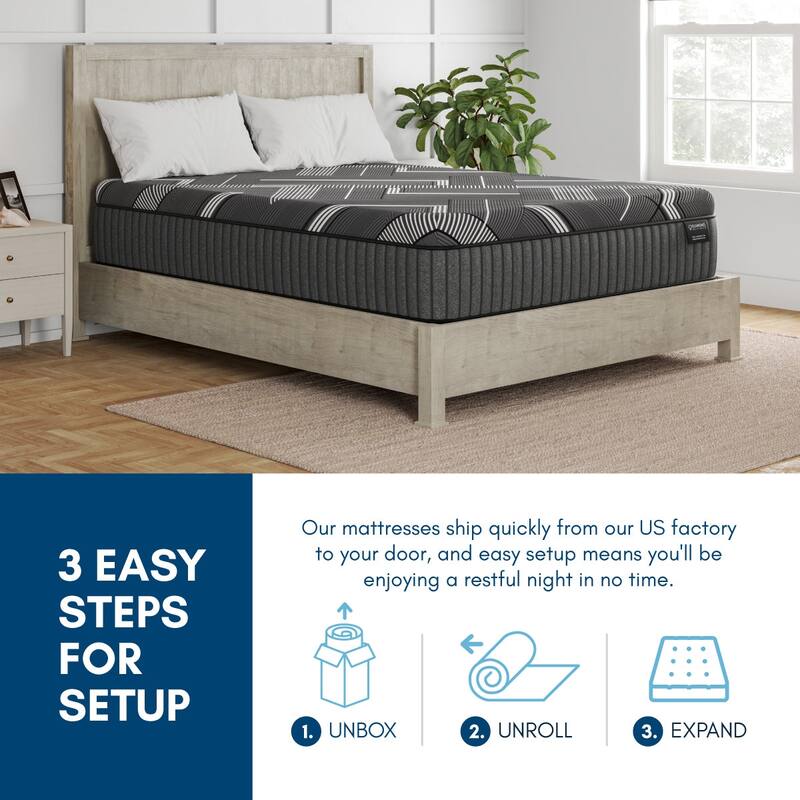 Montreux Ice, 14-inch, Ultra-Cool Graphite Infused Memory Foam Hybrid Mattress, CertiPUR US and Greenguard Gold Certified