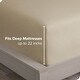 preview thumbnail 16 of 19, Bare Home Ultra-Soft Microfiber 22 Inch Extra Deep Pocket Fitted Sheet
