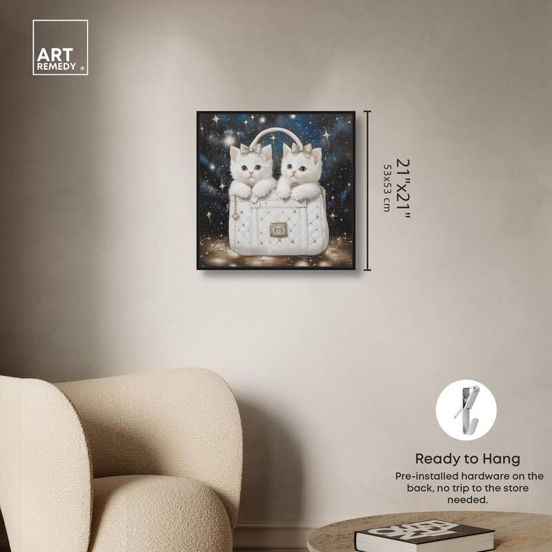Constellation Kittens Purse Canvas by Art Remedy